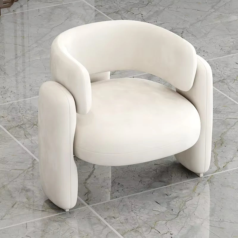 Floor Living Room Chairs Nordic Modern Luxury Individual Dining Room Chair Velvet Poltrona Luxuosa Home Furniture MQ50KT