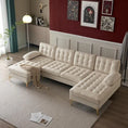 Load image into Gallery viewer, Modern 4 Seat Sectional Sofa Set with 2 Chaise Couch Living Room Home Furniture
