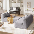 Bild in Galerie-Betrachter laden, Modern L-Shape Modular Sectional Sofa,Simplified Style Upholstered Sectional Sofa Couch,2 Piece Free Combination Sofa
