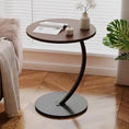 Bild in Galerie-Betrachter laden, Small Apartment Light Luxury Bedside Small Coffee Table round Movable Small Table Mini Coffee Table
