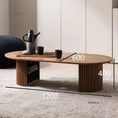 Load image into Gallery viewer, Nordic Minimalist Coffee Table Luxury Living Room Retro Walnut Wood Tables Designer Creative Tea Side Table Home Furniture L
