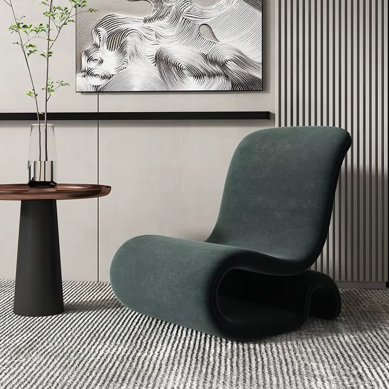 Single Sofa Chair Simple Design Art Modern Reading Light Luxury Metal Italian Minimalist Creative Velvet Lounge Chair