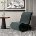 Cargar la imagen en la vista de la galería, Single Sofa Chair Simple Design Art Modern Reading Light Luxury Metal Italian Minimalist Creative Velvet Lounge Chair
