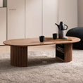 Cargar la imagen en la vista de la galería, Nordic Minimalist Coffee Table Luxury Living Room Retro Walnut Wood Tables Designer Creative Tea Side Table Home Furniture L
