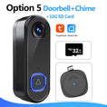 Cargar la imagen en la vista de la galería, TUYA Video Doorbell Camera P2P Wifi Video Door Phone Intercom 1080P Two-Way Audio Smart Door Bell Google Home Alexa Doorbell
