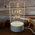 Load image into Gallery viewer, Transparent Message Board Night Light Glowing Memo Acrylic LED Ambient Lights Daily Moment Note Board Erasable Room Decor Gift
