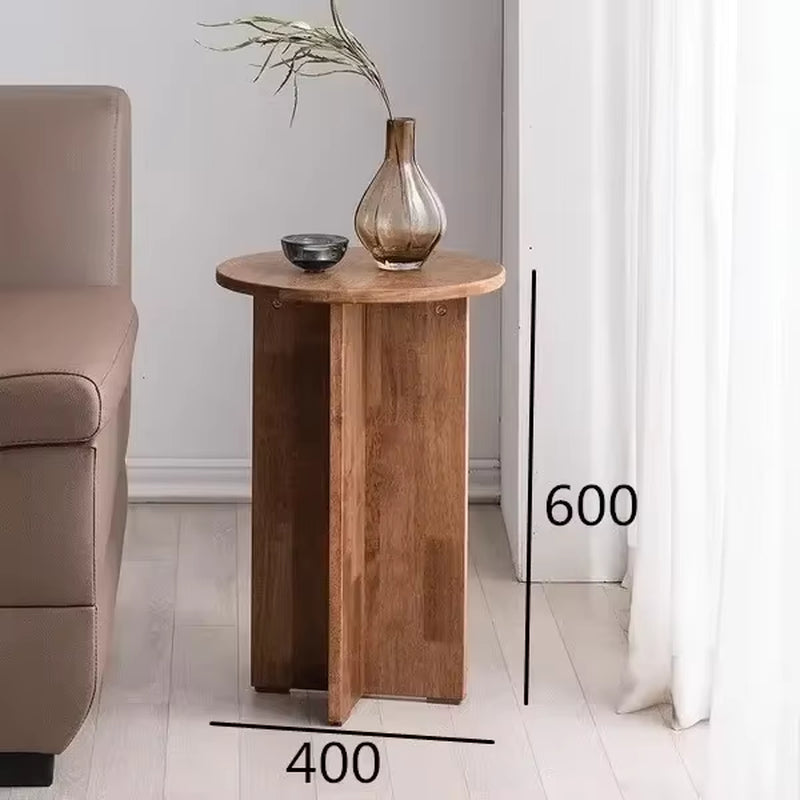 Nordic Minimalist Coffee Table Luxury Living Room Retro Walnut Wood Tables Designer Creative Tea Side Table Home Furniture L