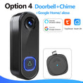 Cargar la imagen en la vista de la galería, TUYA Video Doorbell Camera P2P Wifi Video Door Phone Intercom 1080P Two-Way Audio Smart Door Bell Google Home Alexa Doorbell
