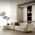 Load image into Gallery viewer, Italian Light Luxury Sofa Curved Sofa Modern Minimalist Living Room Fabric Craft Sofa
