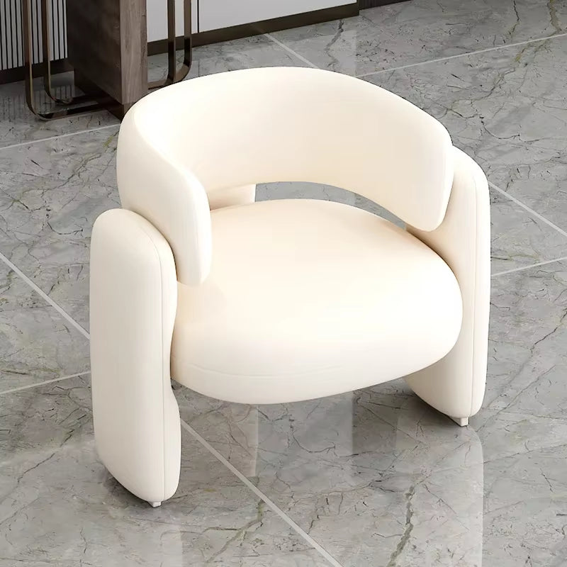 Floor Living Room Chairs Nordic Modern Luxury Individual Dining Room Chair Velvet Poltrona Luxuosa Home Furniture MQ50KT