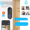 Cargar la imagen en la vista de la galería, TUYA Video Doorbell Camera P2P Wifi Video Door Phone Intercom 1080P Two-Way Audio Smart Door Bell Google Home Alexa Doorbell
