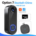 Load image into Gallery viewer, TUYA Video Doorbell Camera P2P Wifi Video Door Phone Intercom 1080P Two-Way Audio Smart Door Bell Google Home Alexa Doorbell
