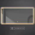 Cargar la imagen en la vista de la galería, Rectangle Smart Mirror Touch Screen LED Bathroom Mirrors High Definition anti Fog Wall Mounted Lighted Mirror Espejos De Baño
