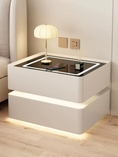 Cargar la imagen en la vista de la galería, High-End Smart Nightstand With Microfiber Leather
