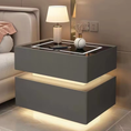 Cargar la imagen en la vista de la galería, High-End Smart Nightstand With Microfiber Leather
