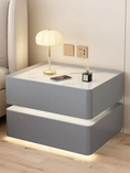 Cargar la imagen en la vista de la galería, High-End Smart Nightstand With Microfiber Leather
