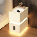 Cargar la imagen en la vista de la galería, Smart Bedside Table Small 2024 New Minimalist Modern Bedroom Bedside Table Light Luxury and High-End Feeling Ultra Narrow Storag
