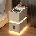 Bild in Galerie-Betrachter laden, Smart Bedside Table Small 2024 New Minimalist Modern Bedroom Bedside Table Light Luxury and High-End Feeling Ultra Narrow Storag
