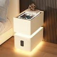 Bild in Galerie-Betrachter laden, Smart Bedside Table Small 2024 New Minimalist Modern Bedroom Bedside Table Light Luxury and High-End Feeling Ultra Narrow Storag
