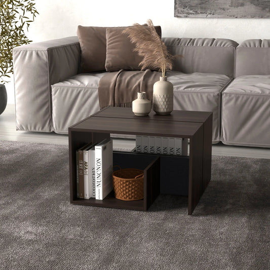 Everet 25" High Coffee Table Dark Oak