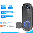 Load image into Gallery viewer, TUYA Video Doorbell Camera P2P Wifi Video Door Phone Intercom 1080P Two-Way Audio Smart Door Bell Google Home Alexa Doorbell
