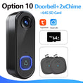 Load image into Gallery viewer, TUYA Video Doorbell Camera P2P Wifi Video Door Phone Intercom 1080P Two-Way Audio Smart Door Bell Google Home Alexa Doorbell
