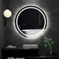 Load image into Gallery viewer, round Smart Mirror Bathroom Illuminate Waterproof Wash Basin Shower Vanity Mirror with Touch Screen
