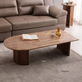 Cargar la imagen en la vista de la galería, Nordic Minimalist Coffee Table Luxury Living Room Retro Walnut Wood Tables Designer Creative Tea Side Table Home Furniture L
