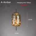 Bild in Galerie-Betrachter laden, Nordic Net Red Bedside Chandelier Girl Light Luxury Long Line Personality Art Full of Stars Hotel Bar Glass Small Chandelier
