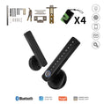 Bild in Galerie-Betrachter laden, MOES Tuya Bluetooth Smart Fingerprint Door Handle Lock Electronic Password APP Remote Unlock Hotel Apartment Office Rental House
