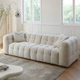 Load image into Gallery viewer, Simplicity Cloth Art Sofa Living Room Furniture Hotel Reception Sofa Lamb Wool Fabric Sofa
