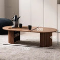 Cargar la imagen en la vista de la galería, Nordic Minimalist Coffee Table Luxury Living Room Retro Walnut Wood Tables Designer Creative Tea Side Table Home Furniture L
