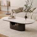 Bild in Galerie-Betrachter laden, Black Accent Coffee Table Living Room Nordic Luxury Side Cute Dining Coffee Table Marble Moveis Para Casa Replica Furniture
