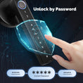 Cargar la imagen en la vista de la galería, MOES Tuya Bluetooth Smart Fingerprint Door Handle Lock Electronic Password APP Remote Unlock Hotel Apartment Office Rental House
