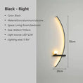 Cargar la imagen en la vista de la galería, Modern LED Wall Lamp – Minimalist Art Design for Bedroom, Living Room, and Bathroom, Gold/Black
