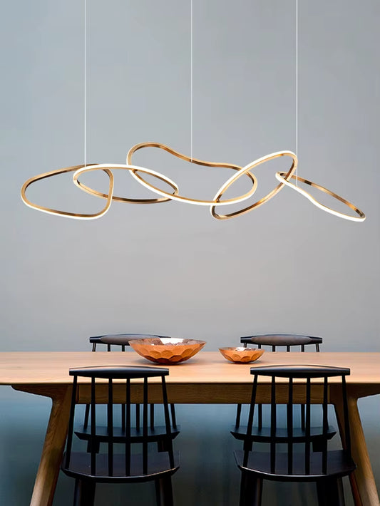 Simple Light Luxury Chandelier Creative Dining Restaurant Bar Minimalist Personality Art Lamps