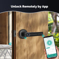 Cargar la imagen en la vista de la galería, MOES Tuya Bluetooth Smart Fingerprint Door Handle Lock Electronic Password APP Remote Unlock Hotel Apartment Office Rental House
